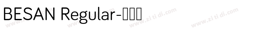 BESAN Regular字体转换